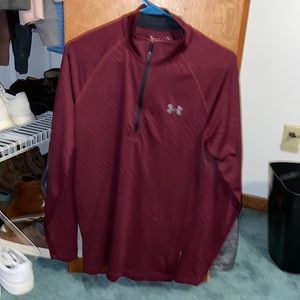 Maroon under armor zip up